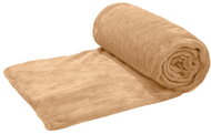 TEXTILOMANIA Beige micro plush blanket Violet 200 × 230 cm - Blanket