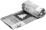 TEXTILOMANIE Grey Christmas micro plush blanket 150 × 200 cm - Blanket