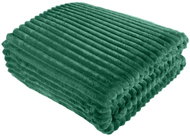 TEXTILOMANIE Premium microflannel blanket 160 × 200 cm dark green - Blanket