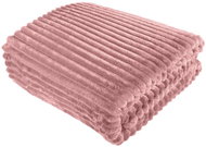 TEXTILOMANIE Premium microflannel blanket 160 × 200 cm old pink - Blanket