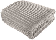 TEXTILOMANIE Premium microflannel blanket 160 × 200 cm light grey - Blanket