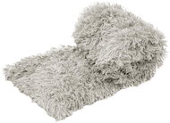 TEXTILOMANIE Fluffy blanket 160 × 200 cm light grey - Blanket