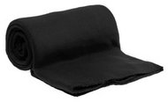 TEXTILOMANIE Fleece blanket black 160 × 200 cm - Blanket