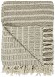 TEXTILOMANIE Bavlnený pléd Crem / Natural stripe 160 × 130 cm - Prikrývka na posteľ