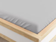 TEXTILOMANIE Napínací prostěradlo z mikrovlákna světle šedé 180 × 200 cm - Prostěradlo