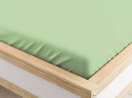 TEXTILOMANIE Stretch microfiber sheet light green 160 × 200 cm - Bedsheet