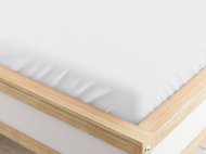 TEXTILOMANIE Stretch microfiber sheet white 160 × 200 cm - Bedsheet