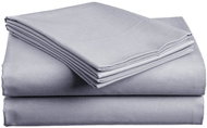 TEXTILOMANIE Cotton sheet Lux light grey 220 × 240 cm - Bedsheet
