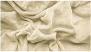TEXTILOMANIE Microfleece sheet 180 × 200 cm cream - Bedsheet