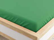 TEXTILOMANIE Jersey sheet Micro green 180 × 200 cm - Bedsheet