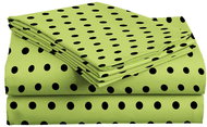 TEXTILOMANIE Cotton sheet 200 × 220 cm Colam green - Bedsheet