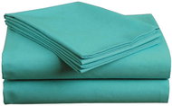 TEXTILOMANIE Cotton sheet 200 × 220 cm Cotto turquoise - Bedsheet
