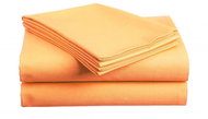 TEXTILOMANIE Cotton sheet Standard apricot 220 × 240 cm - Bedsheet