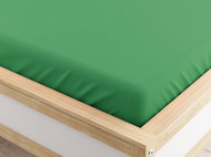 TEXTILOMANIE Jersey sheet Micro green 140 × 200 cm - Bedsheet