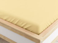 TEXTILOMANIE Stretch microfiber sheet cream 90 × 200 cm - Bedsheet