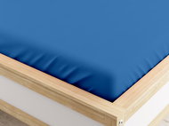 TEXTILOMANIE Jersey sheet Micro dark blue 90 × 200 cm - Bedsheet
