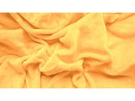 TEXTILOMANIE Microfleece sheet 180 × 200 cm Corny yellow - Bedsheet