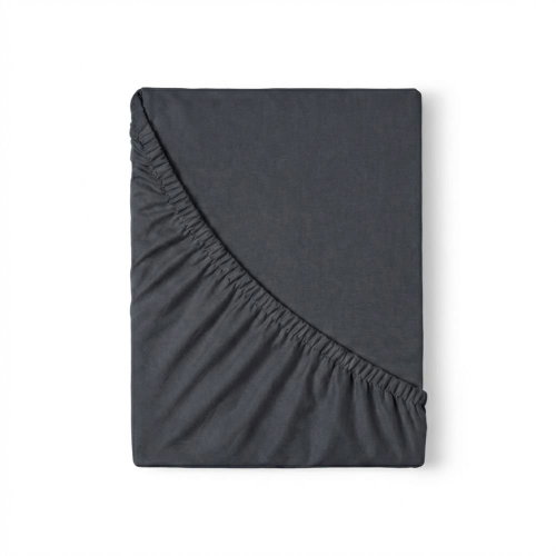 Kvalitex Jersey sheet dark grey 220 × 200 cm - Bedsheet - Main image
