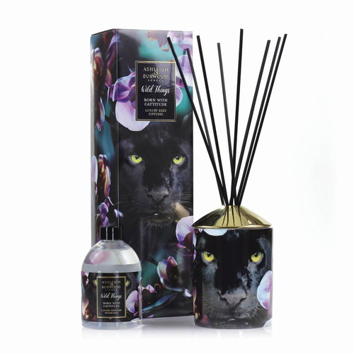 Ashleigh & Burwood Large WILD THINGS - ROSE & WHITE OUD, 500 ml, BORN WITH CATTITU - Incense Sticks - Main image