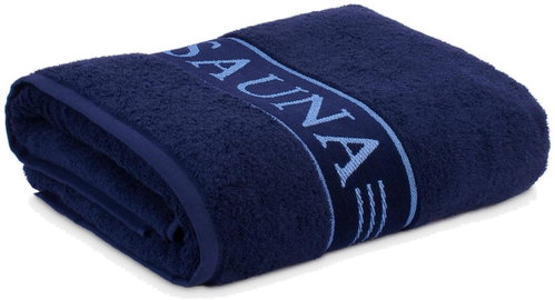 FROTTANA Sauna towel 80 × 200 cm dark blue - Bath Towel - Main image