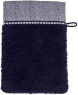 MÖVE Brooklyn washcloth with border 15 × 20 cm blue - Washcloth