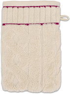 MÖVE Cosy Knits washcloth 15 × 20 cm cranberry - Washcloth