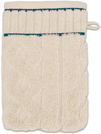 MÖVE Cosy Knits washcloth 15 × 20 cm dark turquoise - Washcloth