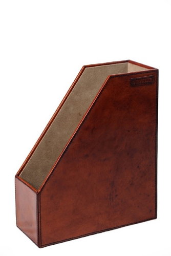 Balmuir William A4 leather document folder, cognac - Magazine Rack - Main image
