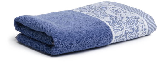 Möve Ethno Doubleface 80 × 150 cm pacific - Bath Towel - Main image