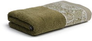 Möve Ethno Doubleface 80 × 150 cm olive - Bath Towel