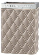 Lene Bjerre Portia, light brown - silver - Toothbrush Holder Cup