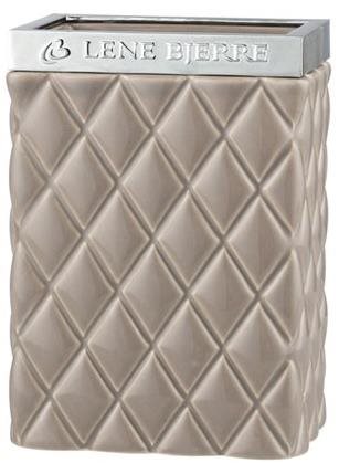 Lene Bjerre Portia, light brown - silver - Toothbrush Holder Cup - Main image