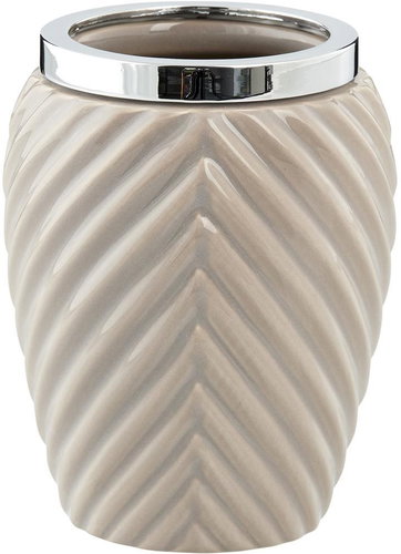 Lene Bjerre Milda, beige - silver - Toothbrush Holder Cup - Main image