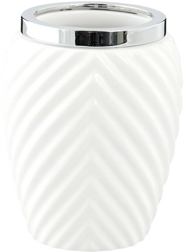 Lene Bjerre Milda, white - silver - Toothbrush Holder Cup - Main image