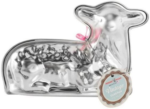 NORDIC WARE Easter lamb mould silver - Baking Mould - Main image