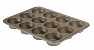 NORDIC WARE Gold and silver plate with 12 muffin tins - Baking Mould