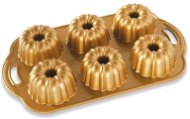 NORDIC WARE Metal plate with six small buns ANNIVERSARY gold - Baking Mould