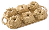 NORDIC WARE Mould for six small bundt cakes PREMIUM gold - Baking Mould