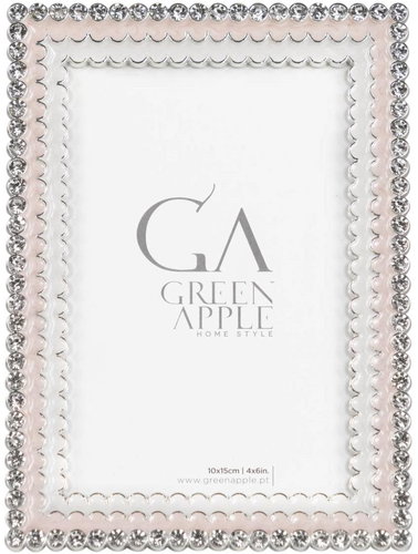 Green Apple Crystal Silver Pink Small - Photo Frame - Main image