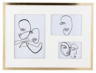 Lene Bjerre Austin na 3 fotografie zlatý 35 cm - Photo Frame