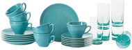 ROSENTHAL MESH COLOURS AQUA 18 pcs + 6 large glasses - Dish Set