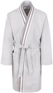 MÖVE SUMMER PIQUÉE, white and grey L - Bathrobe