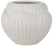 LENE BJERRE Obal na květináč GARLIA, 21cm, bílý - Decorative Planter