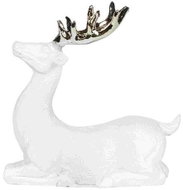 Lene Bjerre Serafina bílý jelen 8,5 cm - Vánoční dekorace