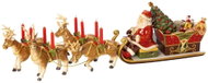 Villeroy & Boch Christmas Toys Memory hrací skříňka a svícen Santa sa sáňkách - Vánoční dekorace