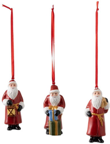 Villeroy & Boch Nostalgic Ornaments Santa 3 ks - Vánoční ozdoby - Main image