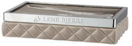 LENE BJERRE PORTIA béžová - stříbrná, 13 cm - Soap Dish