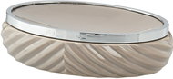 LENE BJERRE MILDA beige - silver, 14,5 cm - Soap Dish
