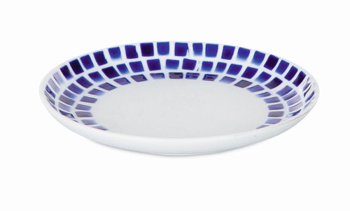 MÖVE DENIM TILE bílo - modrá, 12,5 cm - Soap Dish - Main image