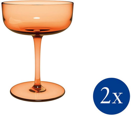VILLEROY & BOCH Like Glass Apricot, wide champagne glasses 2 pcs - Glass - Main image